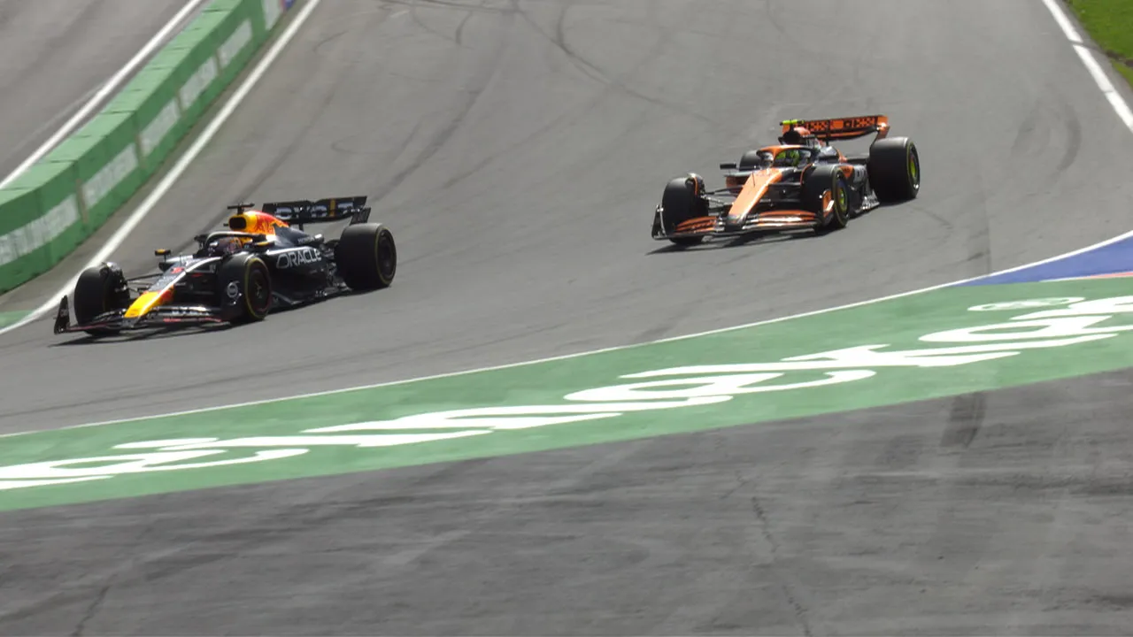 Lando Norris and Max Verstappen