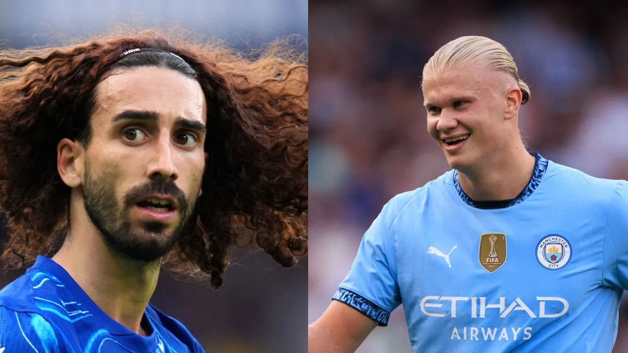 Marc Cucurella and Erling Haaland