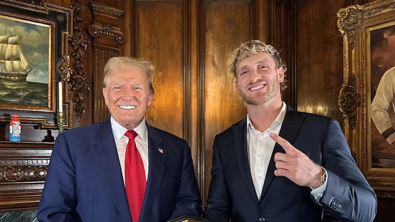 WATCH: Logan Paul and Donald Trump confront each other and exchange laugh