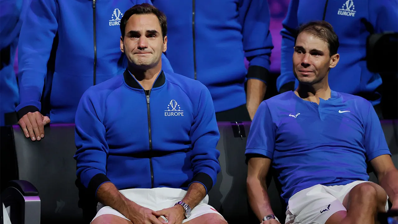 Federer and Nadal (Source: Twitter)