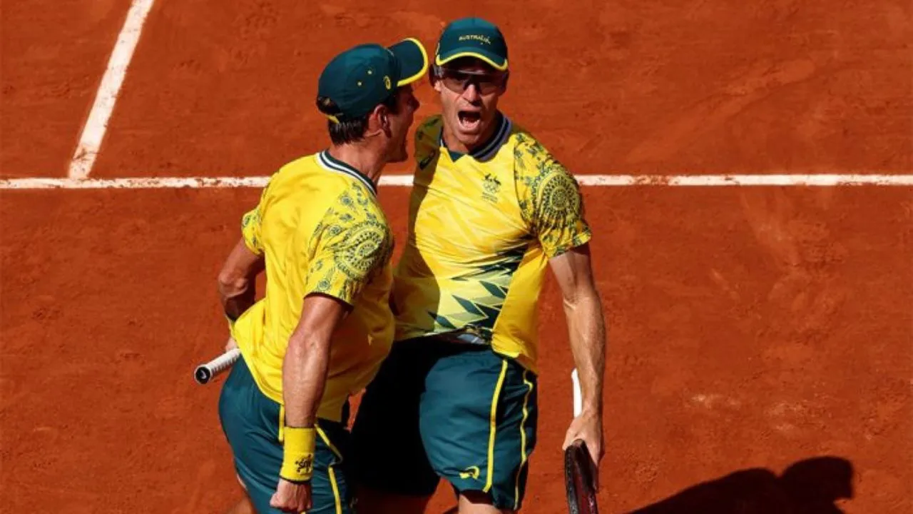 Australia's Matthew Ebden and John Peers (Source: X)