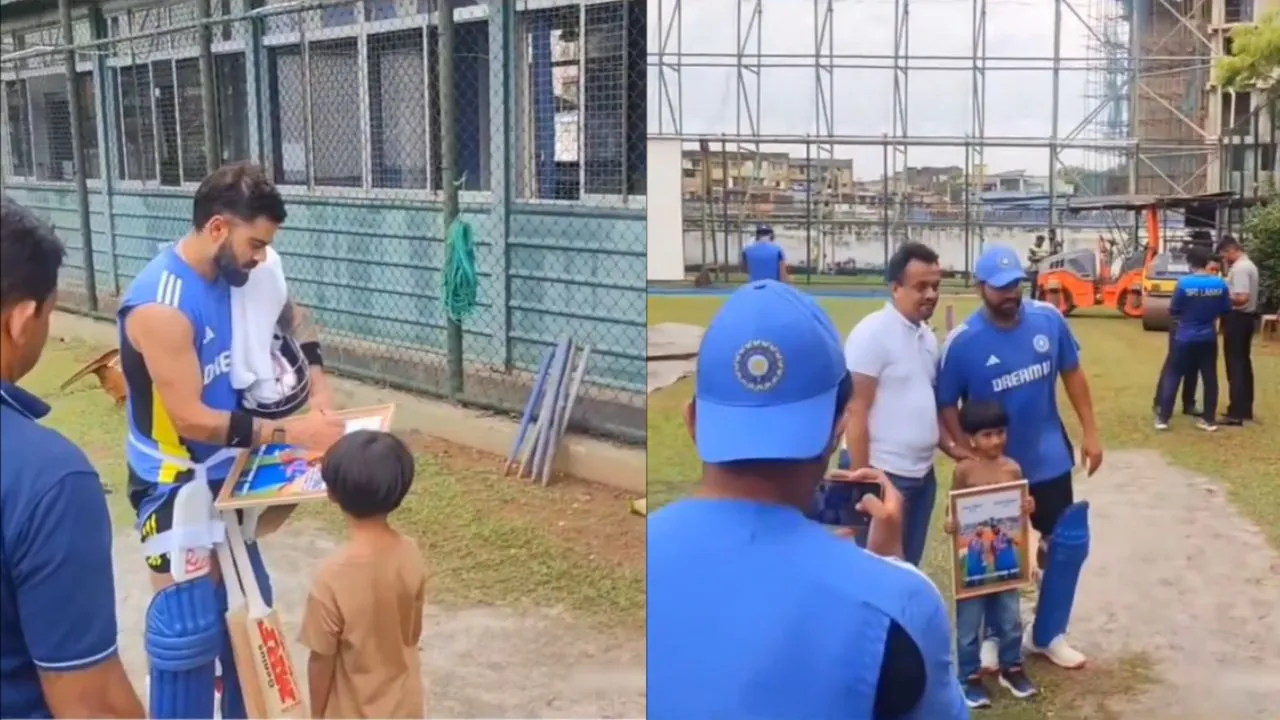 Virat Kohli and Rohit Sharma signs autograph (Source: X)