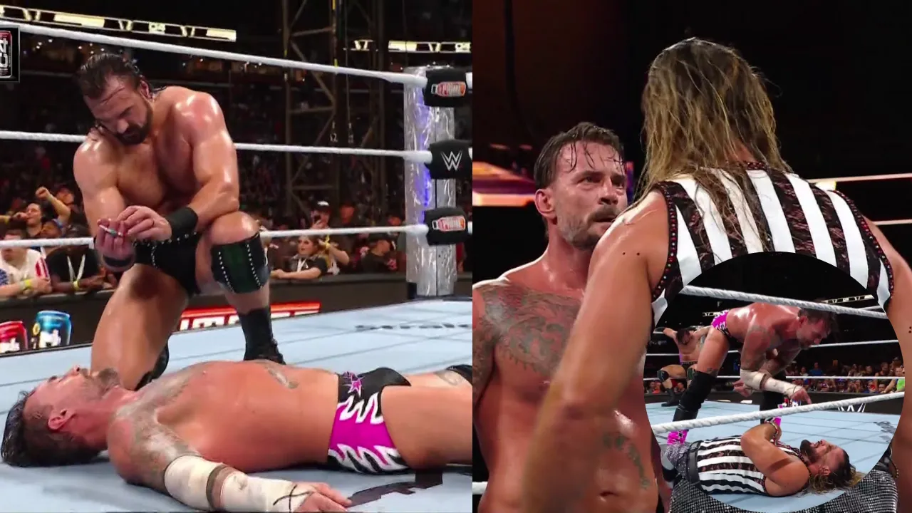 Drew McIntyre beats CM Punk in dramatic SummerSlam match involving Seth Rollins as guest referee