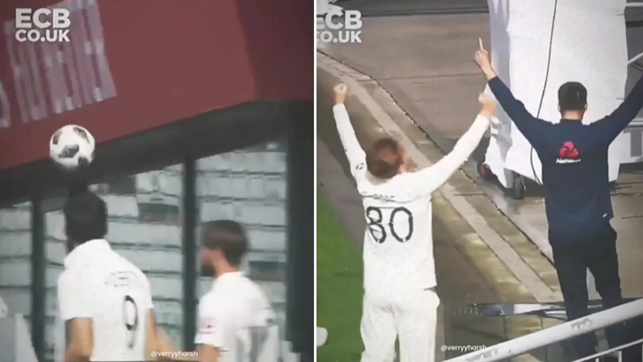 WATCH: Throwback to England cricket players pulling off major Football maneuver