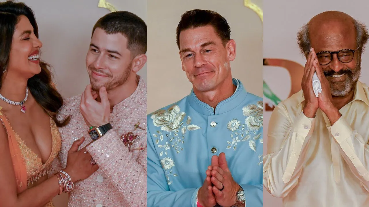 WATCH: John Cena, Priyanka Chopra, Rajinikanth, and others dance during Anant Ambani's wedding