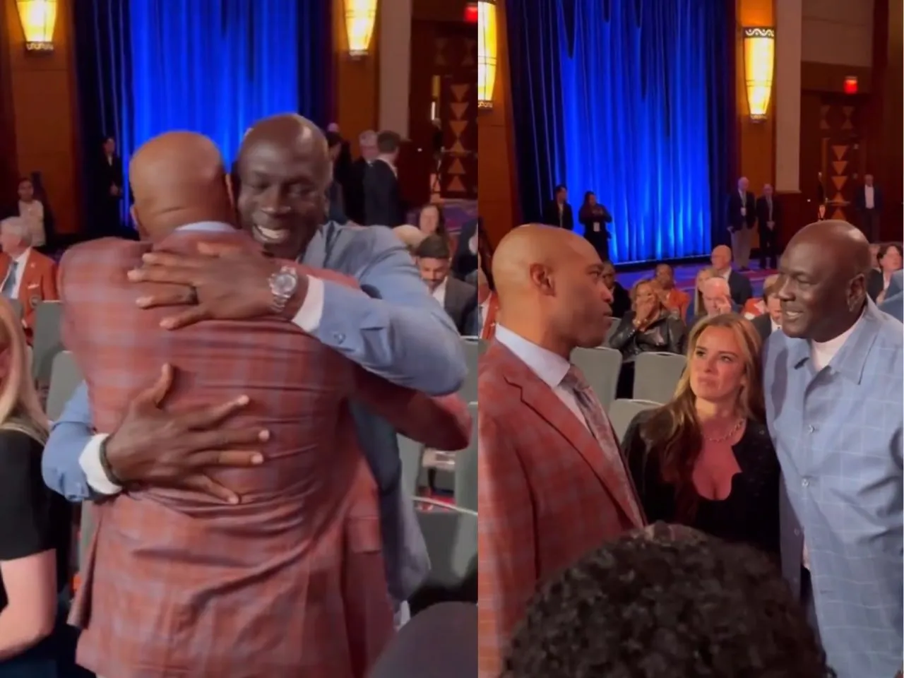 WATCH Michael Jordan and his spouse Yvette Prieto congratulates Vince