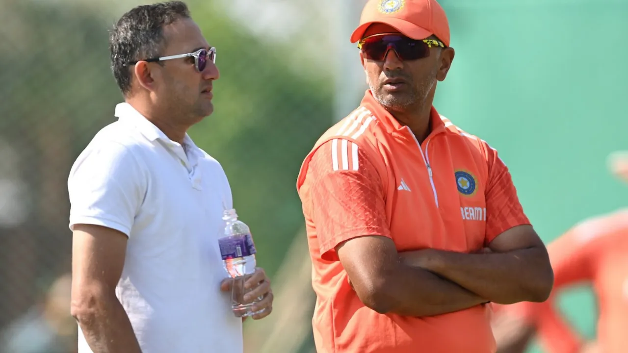 Ajit Agarakar and Rahul Dravid, India's World Cup squad to be announced soon (File Photo: Internet)