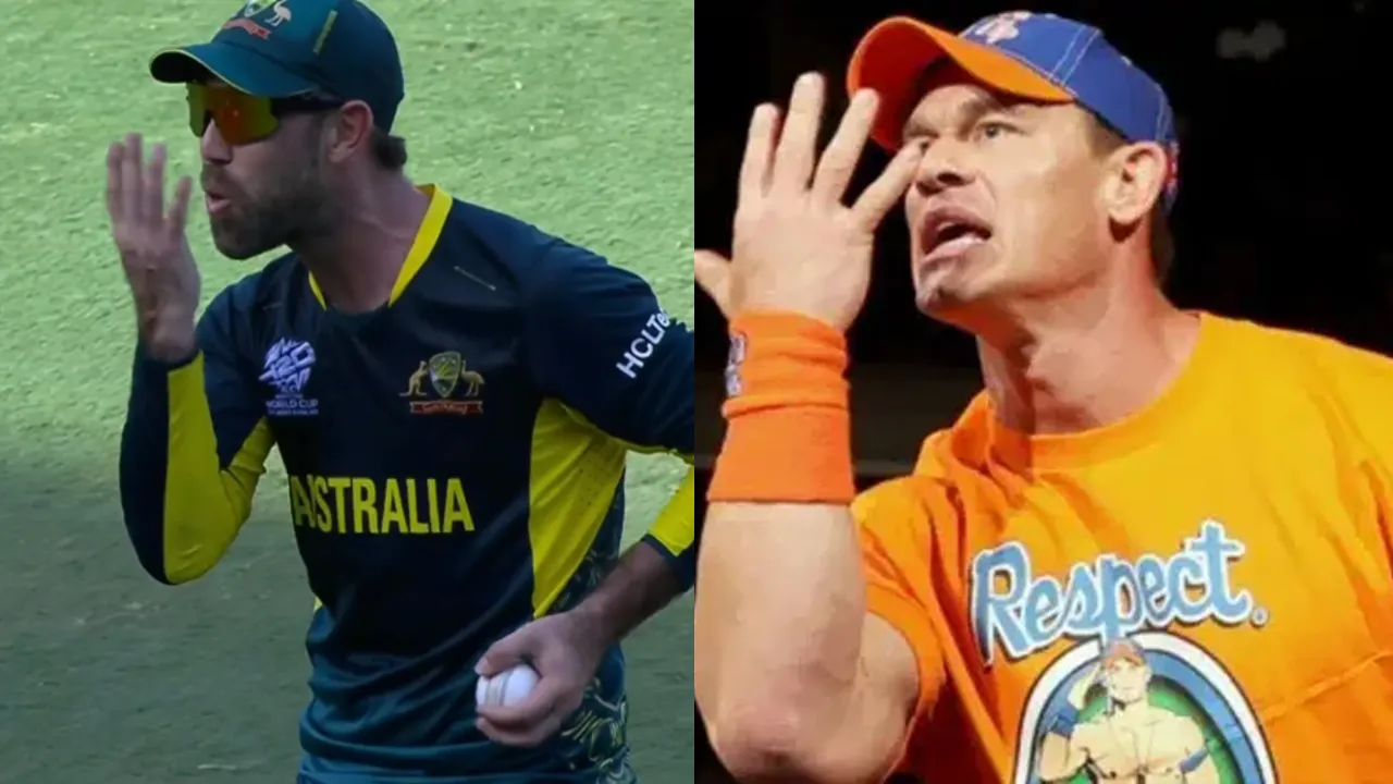 John Cena's post on Glenn Maxwell's catch has attention from WWE and Cricket worlds