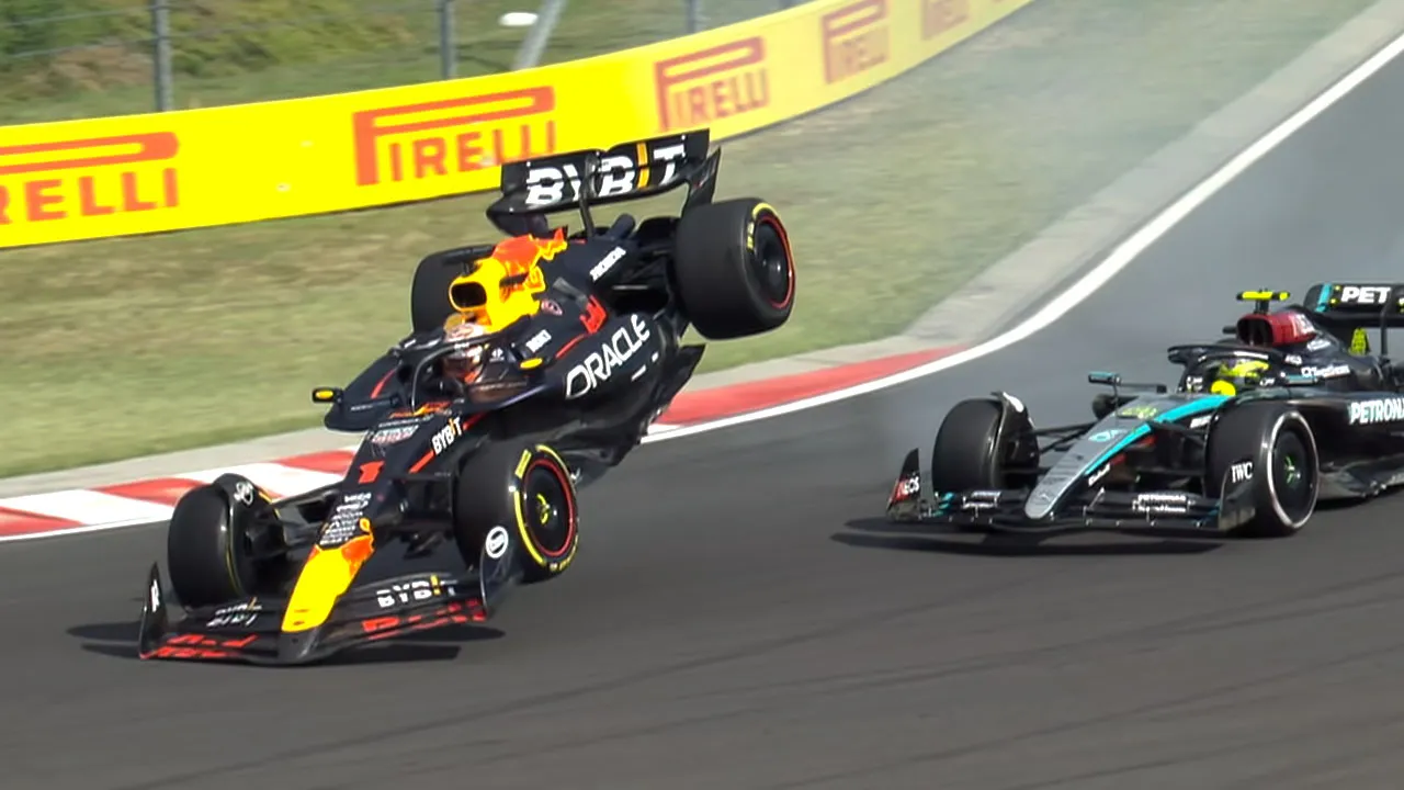 Max Verstappen and Lewis Hamilton