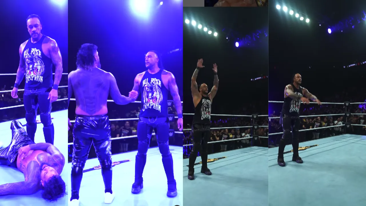 WATCH: Damian Priest 'yeets' as a mark of respect to Jey Uso in WWE Live event