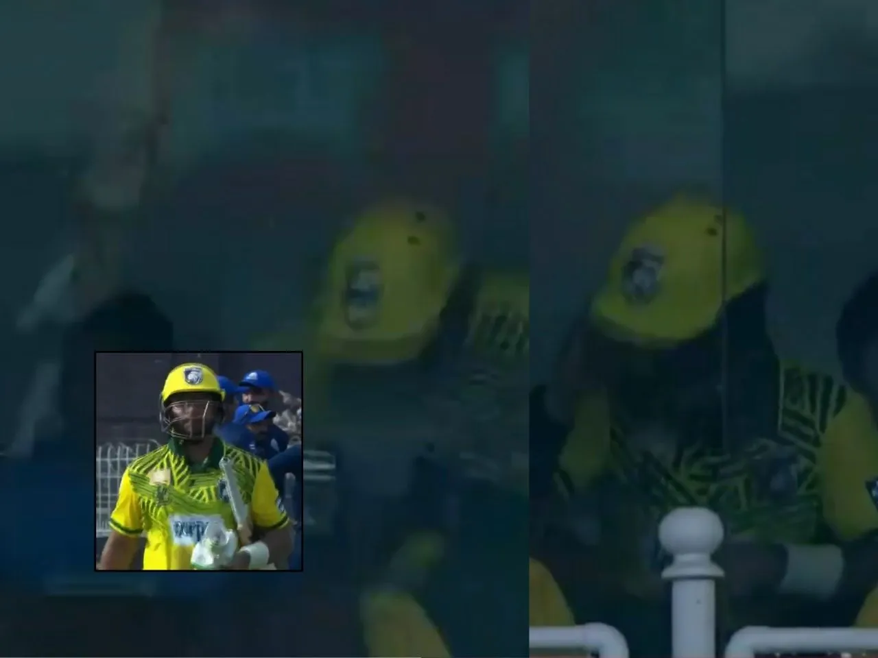 Imam-ul-Haq smashes his bat, throws helmet in frustration (Source: X)