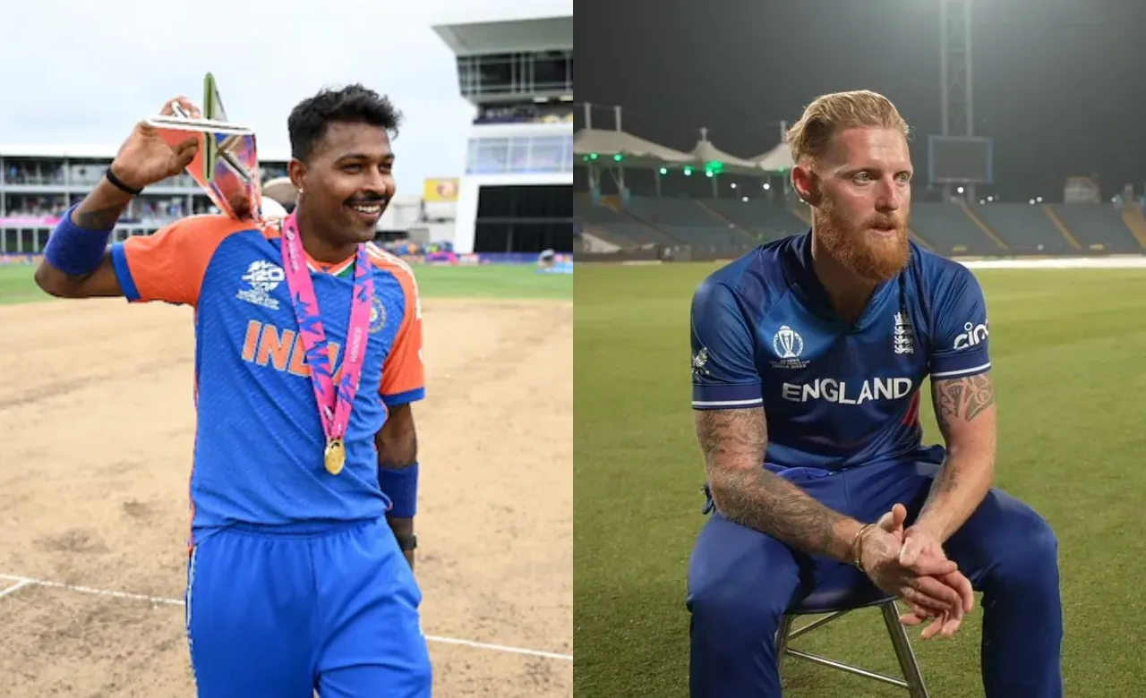 Hardik Pandya and Ben Stokes