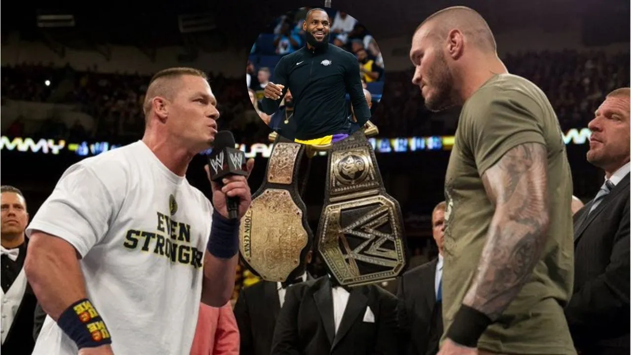 How a WWE feud can be set between John Cena and Randy Orton based on Basketball icon LeBron James?