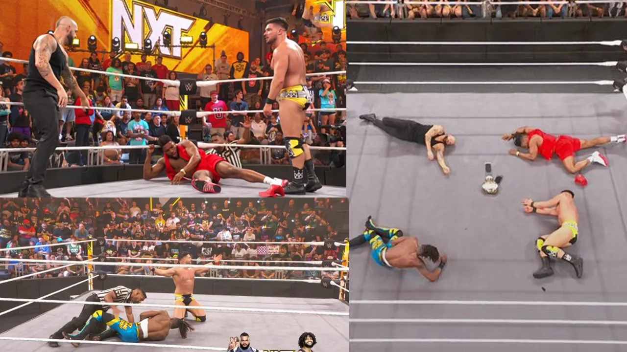 NXT vs former AEW stars conclude the main event of the yellow brand