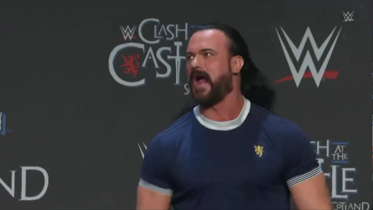 WATCH: Drew McIntyre gets thunderous response from Glasgow fans ahead of Clash at the Castle
