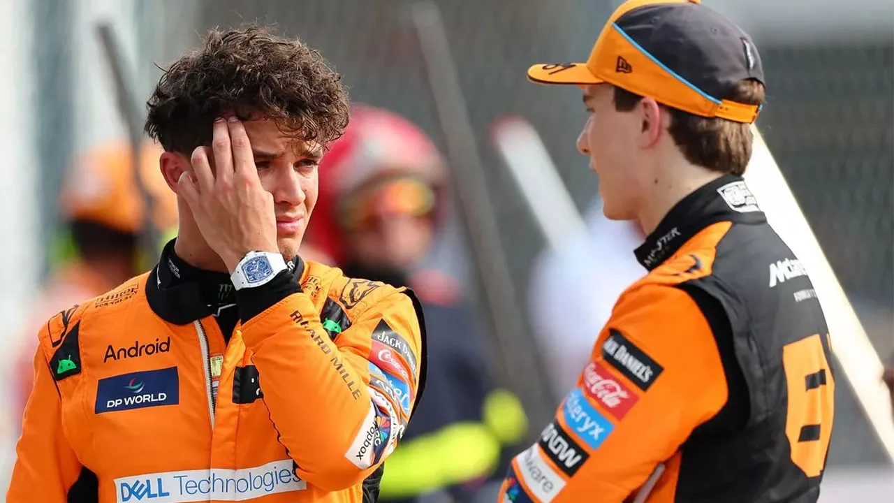 Lando Norris and Oscar Piastri 