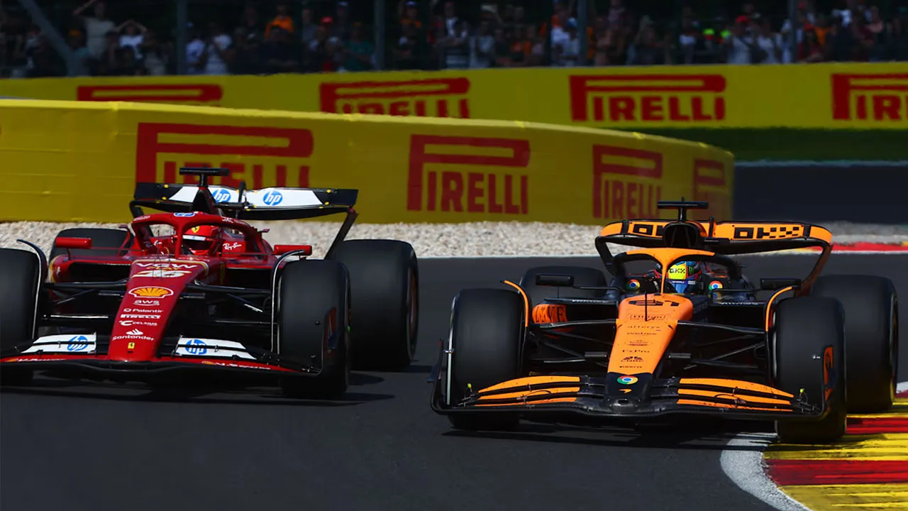 Charles Leclerc and Oscar Piastri 