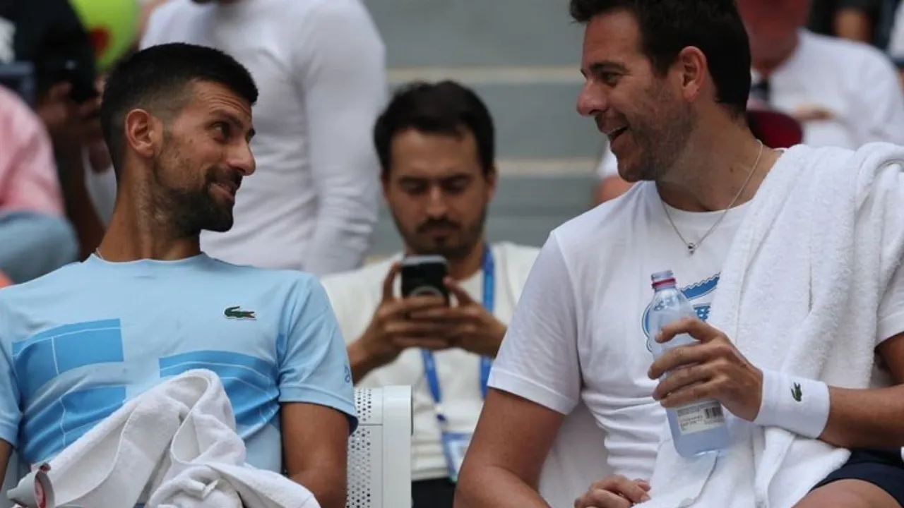 Novak Djokovic and Juan Del Potro