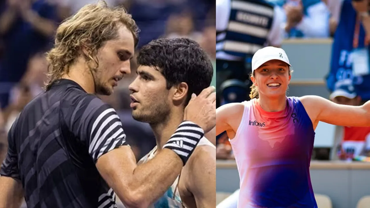 Iga Swiatek vs Jasmine Paolini & Carlos Alcaraz vs Alexander Zverev (Source - Google)