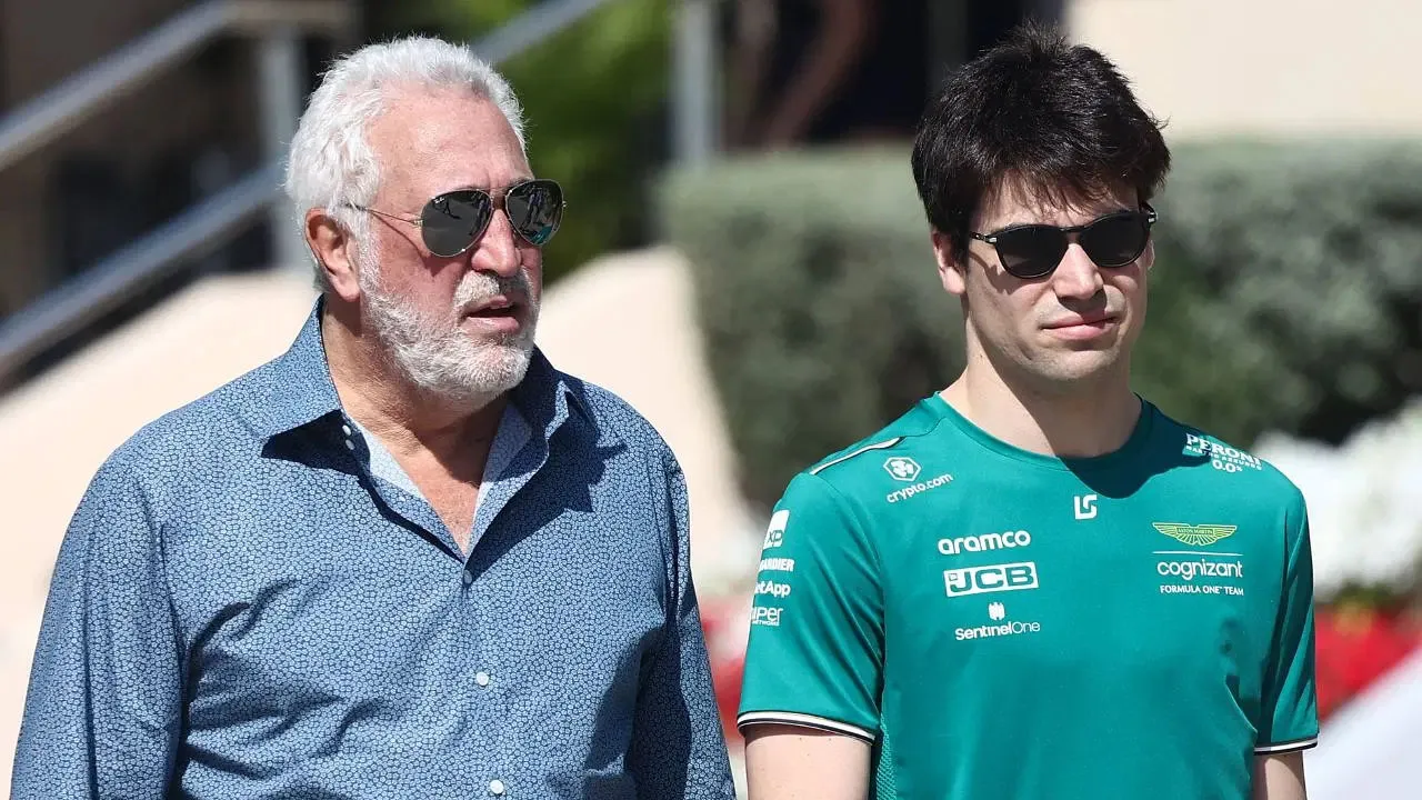 Lawrence Stroll with his son Lance Stroll