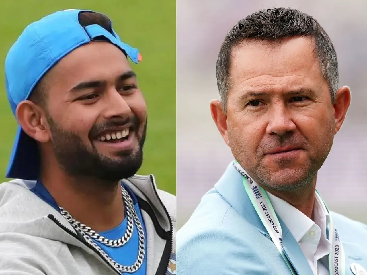 Rishabh Pant (L) & Ricky Ponting (Source: X)