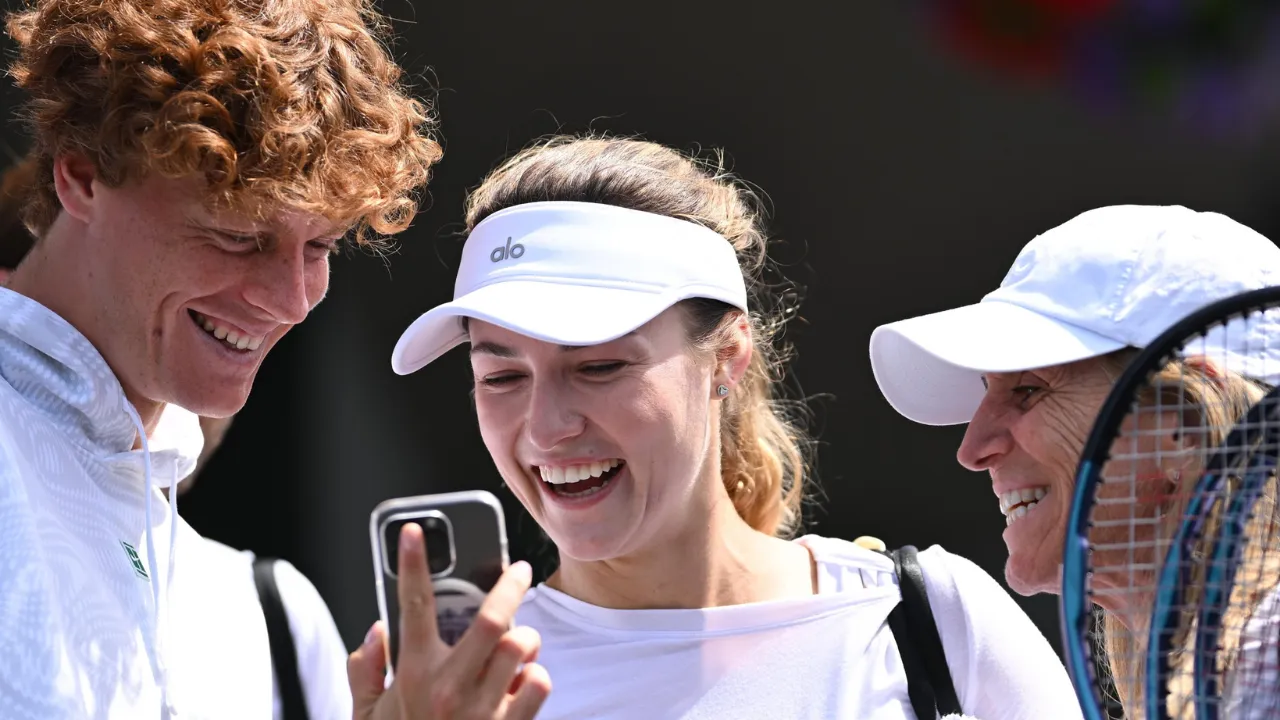 Jannik Sinner and Anna Kalinskaya (Source: Wimbledon)