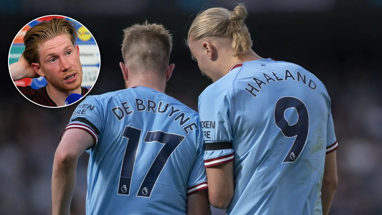 Kevin de Bruyne and Erling Haaland