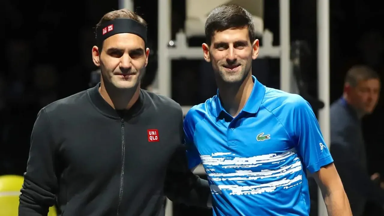 Novak Djokovic and Roger Federer (Source - X)