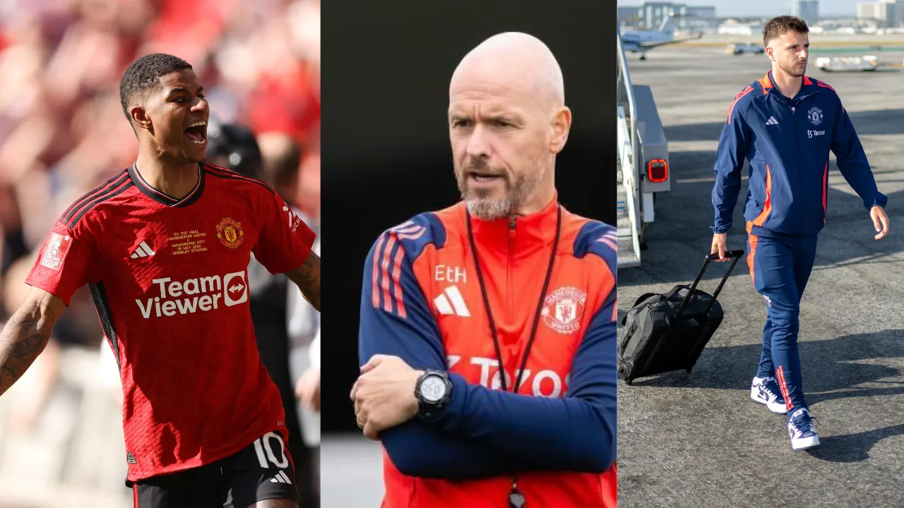 ten hag, rashford mount