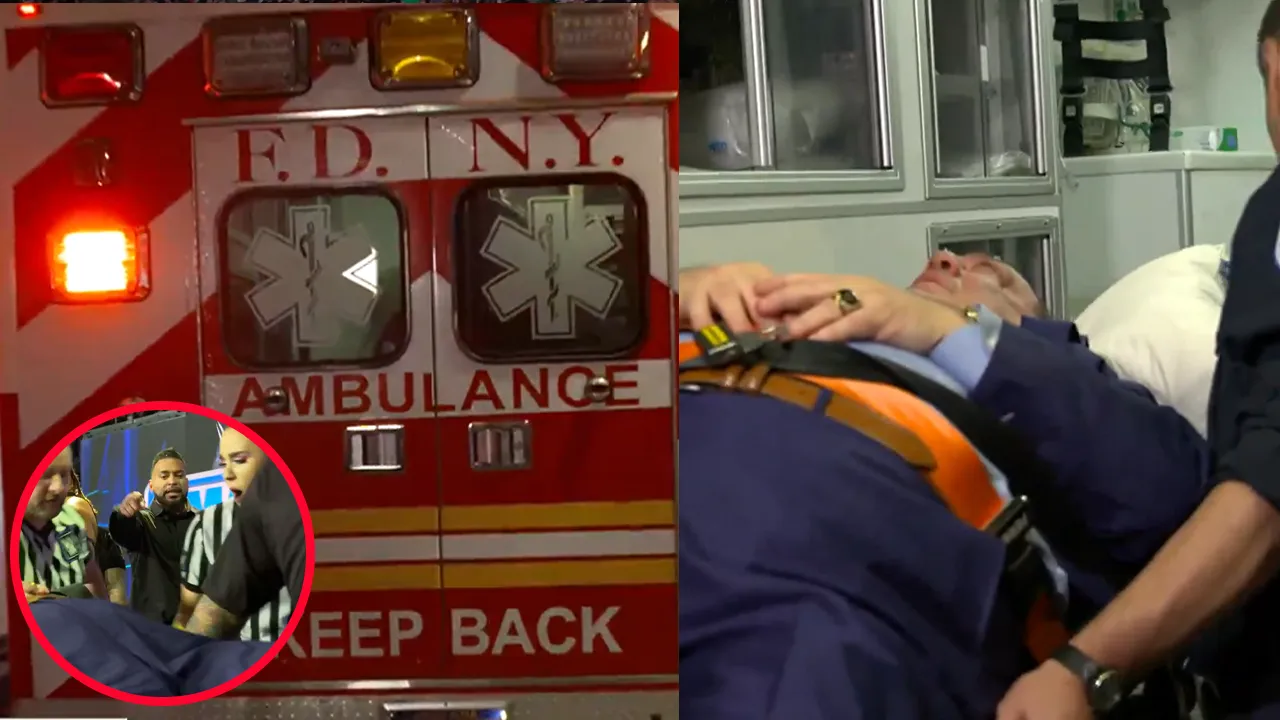 WATCH: Paul Heyman taken out of arena by ambulance following Bloodline's attack