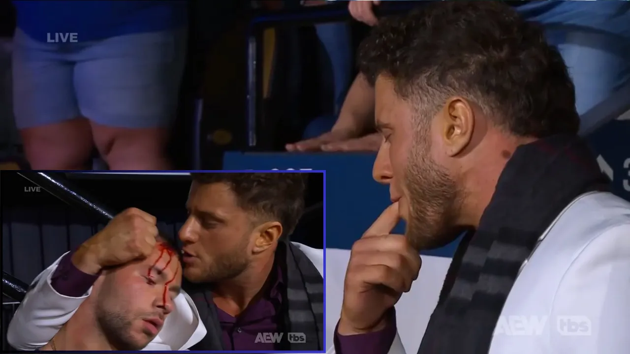 WATCH: MJF kisses and tastes Daniel Garcia's blood on AEW Dynamite