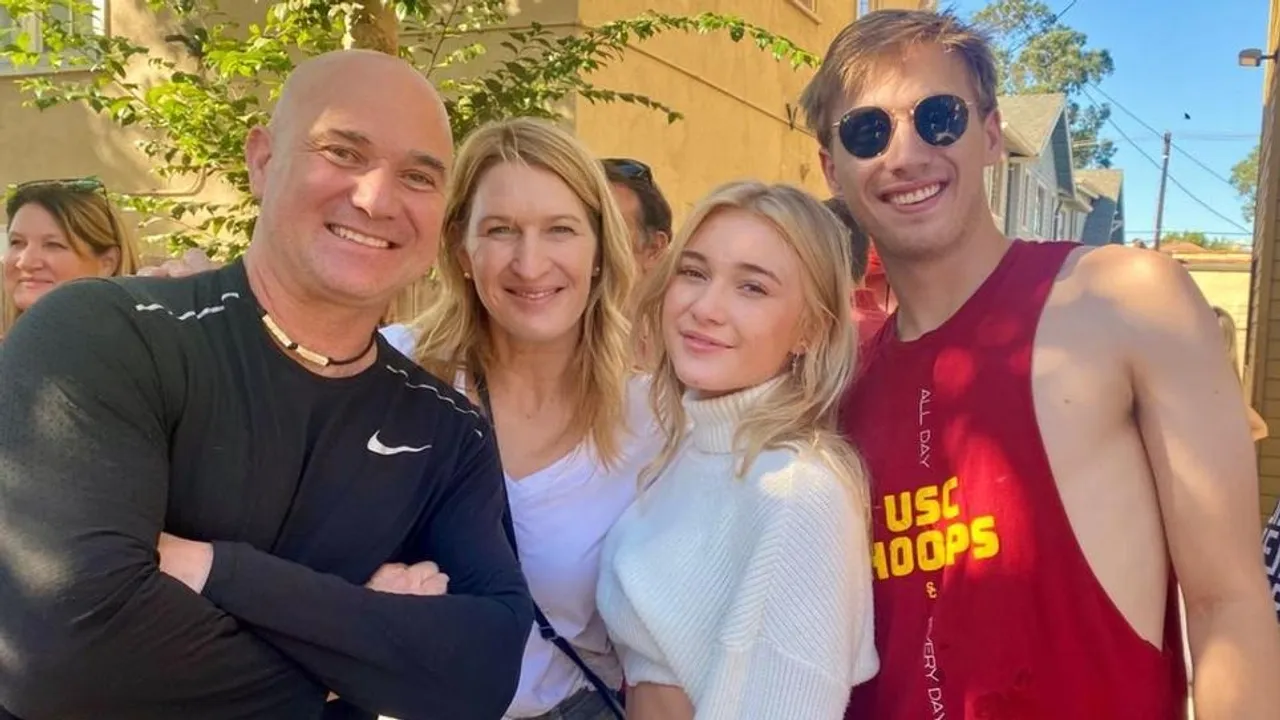 ‘Camera work by me’- Andre Agassi and Steffi Graf’s daughter credits herself for videography as she reshares her parent’s tennis practice session