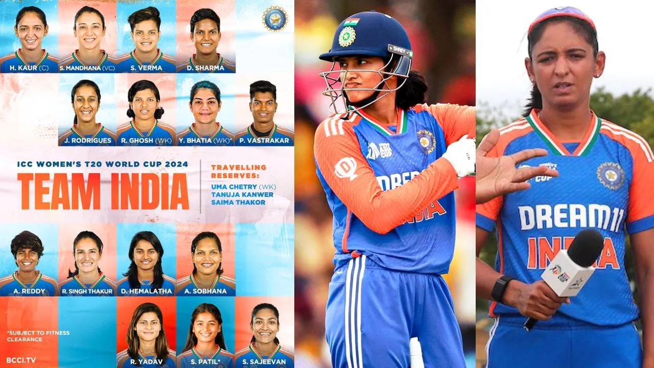 Team India Squad for Womens T20 World Cup Harmanpreet Kaur Smriti Mandhana