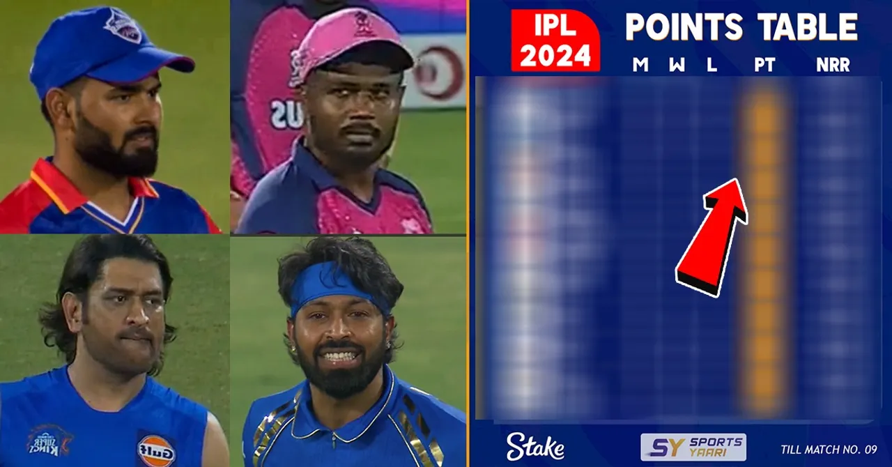 IPL POINTS TABLE: RR की जीत से MI को झटका, DC फिर बर्बाद