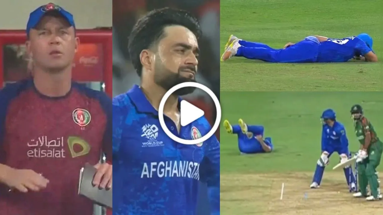 T20 World Cup 2024 Afghanistan vs Bangladesh AFG vs BAN Gulbadin Naib Fake Injury Video