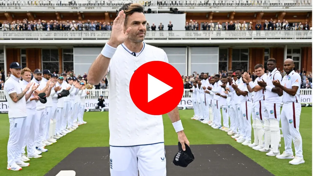 James Anderson Last Test Video England vs West Indies London crowd