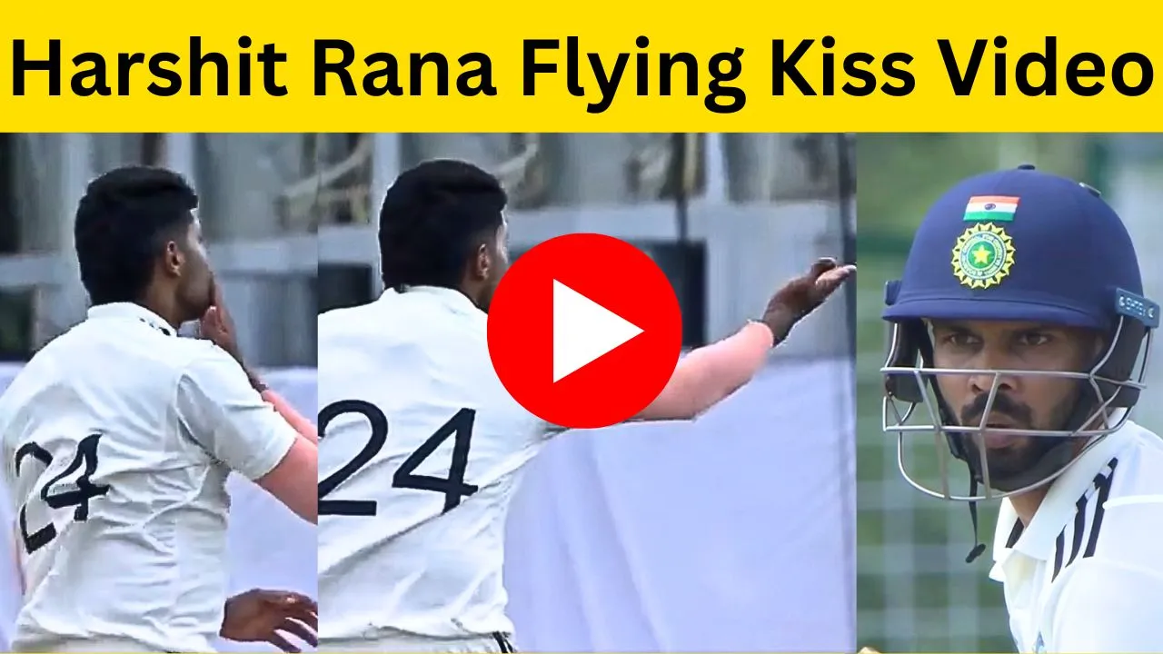 Harshit Rana again gave flying kiss reaction after dismissing Ruturaj Gaikwad