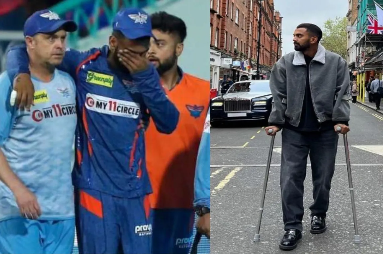 बैसाखी से सहारे चलते नजर आए KL Rahul, सोशल मीडिया पर शेयर की फोटो