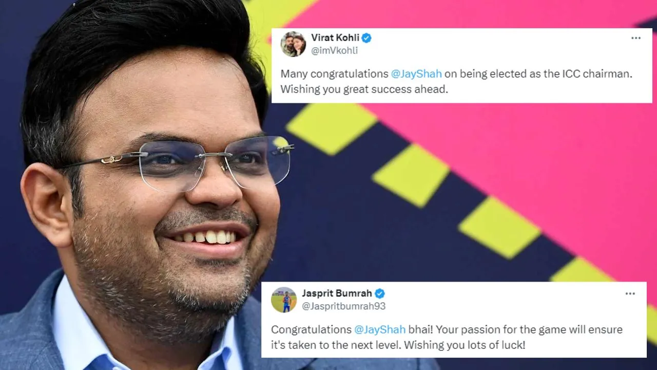 Virat Kohli Jasprit Bumrah congratulate to Jay Shah for New ICC Chairman