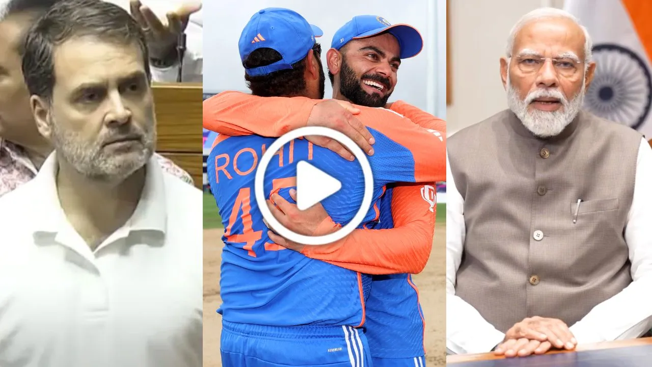 PM Modi Video on Team India Win T20 World Cup 2024 President Draupadi Murmu Rahul Gandhi