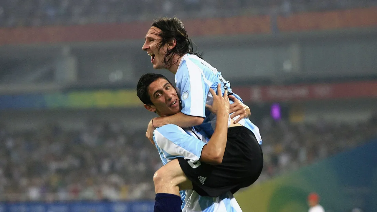 Football at Olympics: Lionel Messi and Angel di Maria -sportzpoint.com