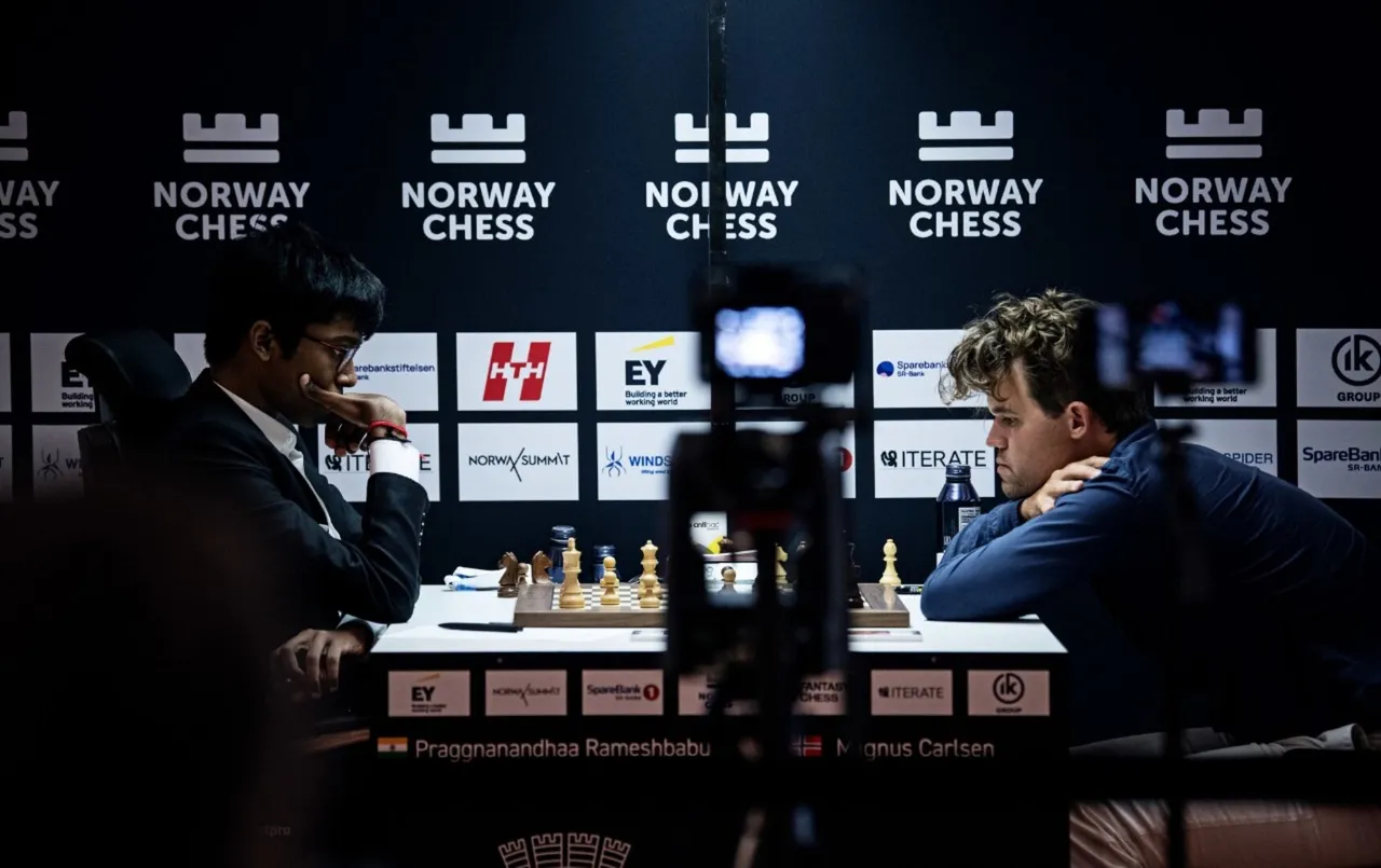 Norway Chess 2024: R Praggnanandhaa loses to Magnus Carlsen in 8th round; R Vaishali overpowers Anna Muzychuk