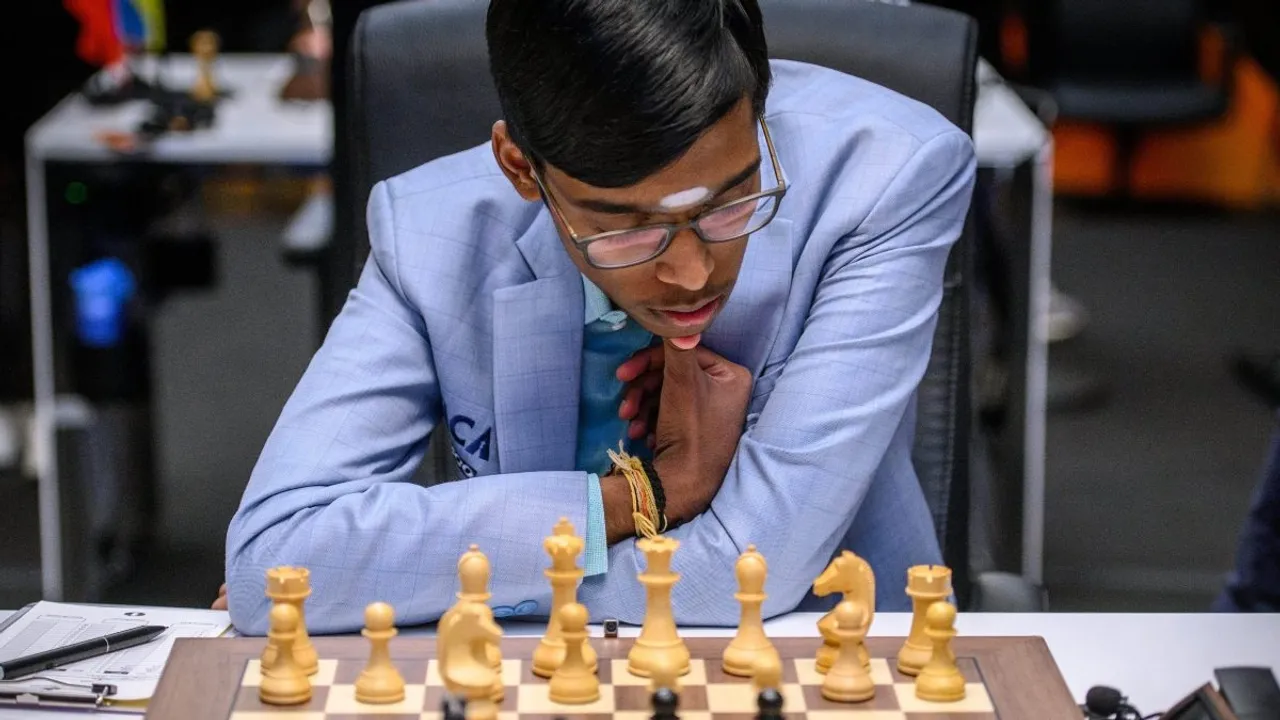 Indian Grandmaster R Praggnanandhaa beats Firouzja Alireza in the first round of Norway Chess tournament