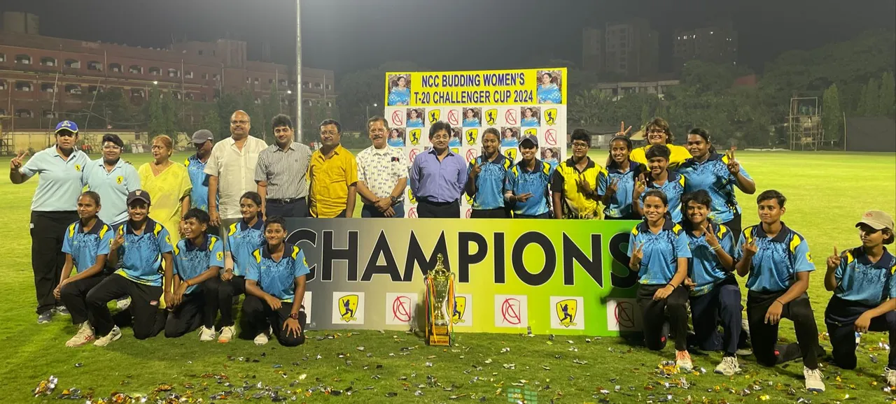 Maa Saroda emerge victorious in the day-night final of NCC Budding Women's T20 Challenger Cup 2024 -sportz point.com