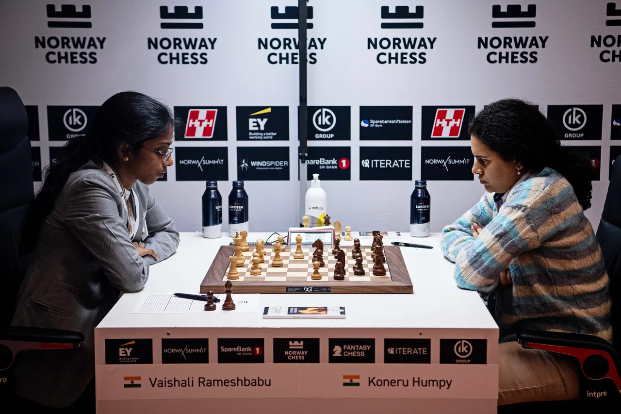 Norway Chess 2024, Round 2: Vaishali beats Koneru in classical game; Praggnanandhaa loses to reigning World Champion Ding Liren in Armageddon - sportzpoint.com