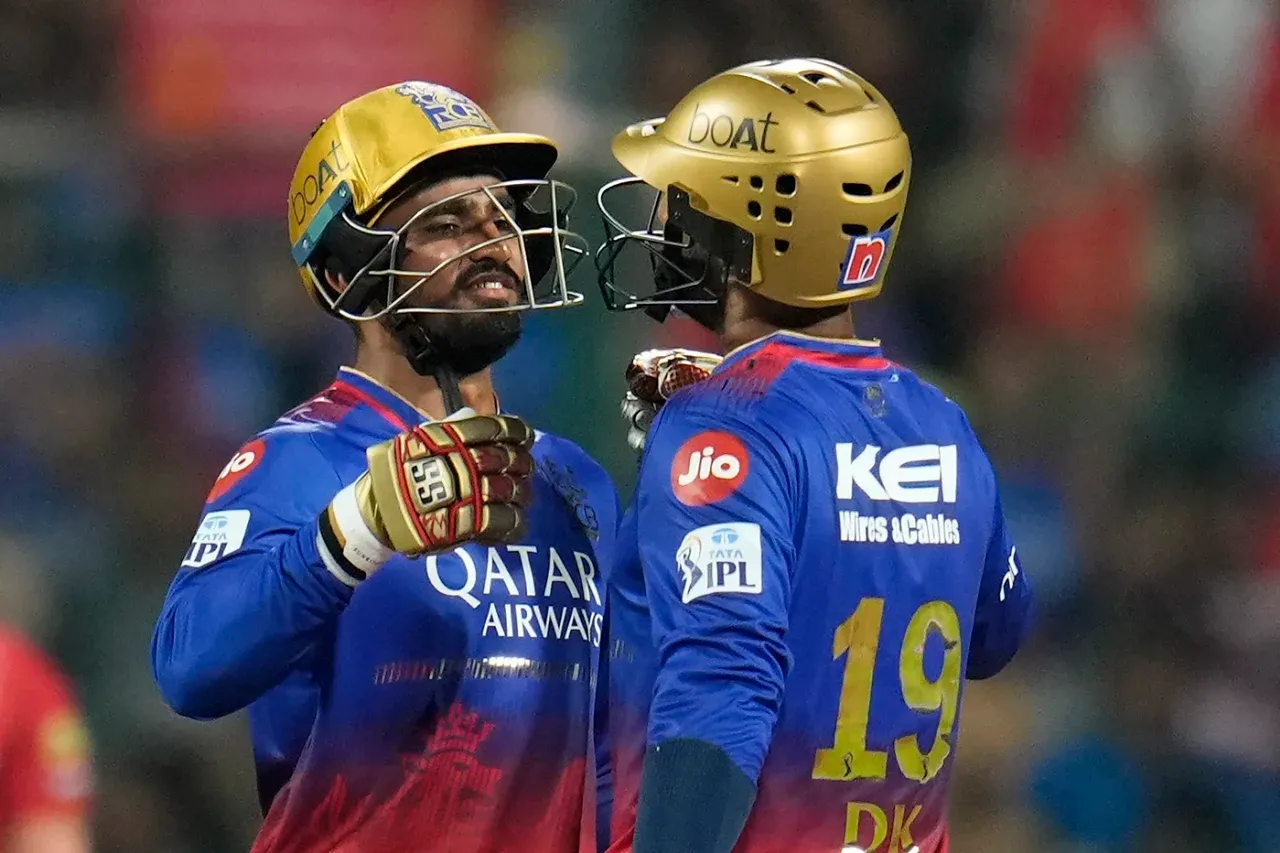 Virat Kohli's 77-run inning and Dinesh Karthik's cameo help RCB register their first victory of the IPL 2024 campaign