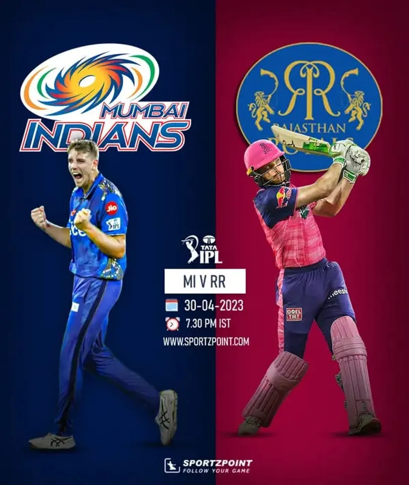 MI vs RR 42nd Match at Wankhede stadium, Mumbai | Sportzpoint
