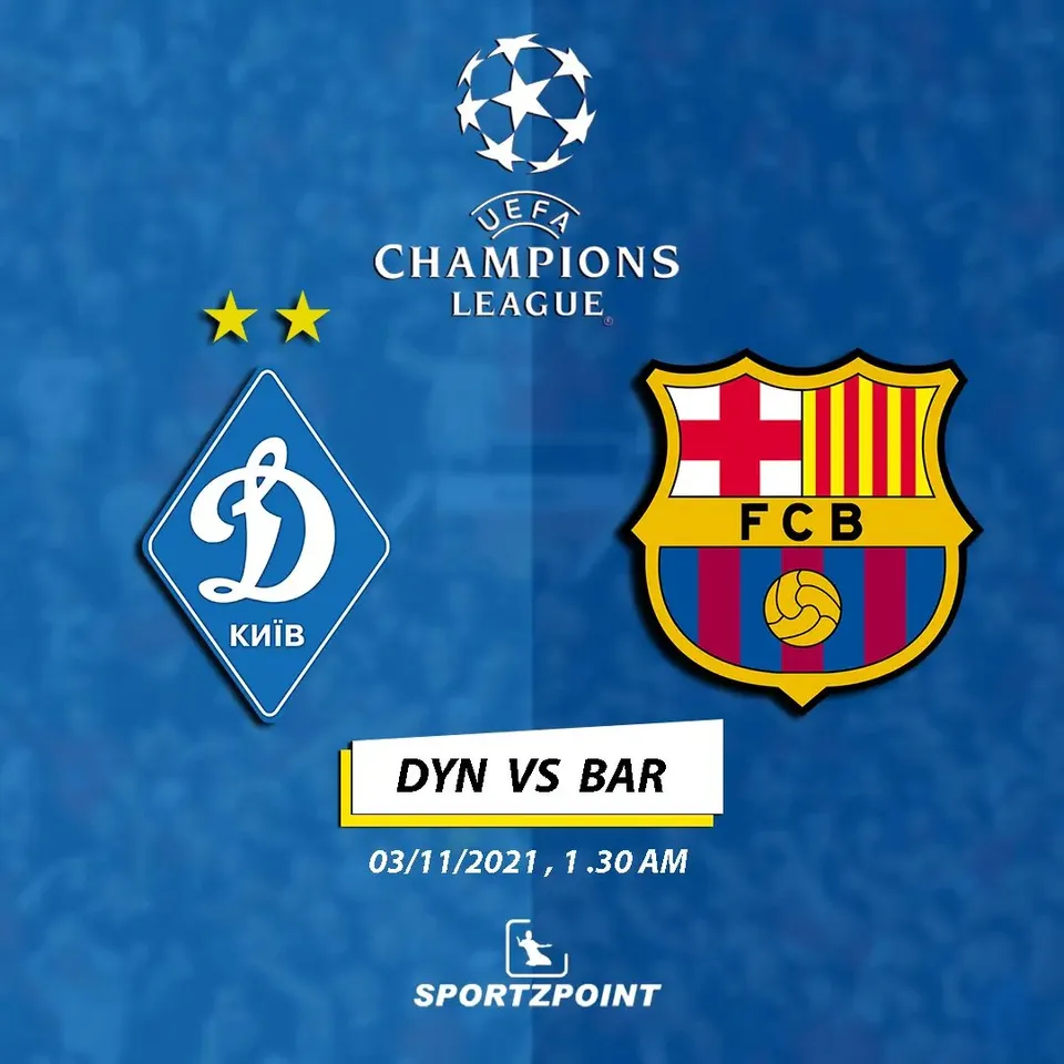 Dynamo Kyiv VS Barcelona - Sportz Point