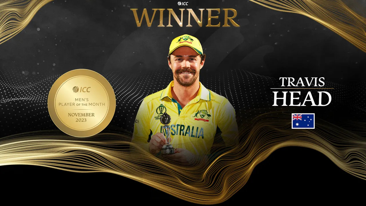 Travis Head gets ICC Player of the Month awards for November 2023