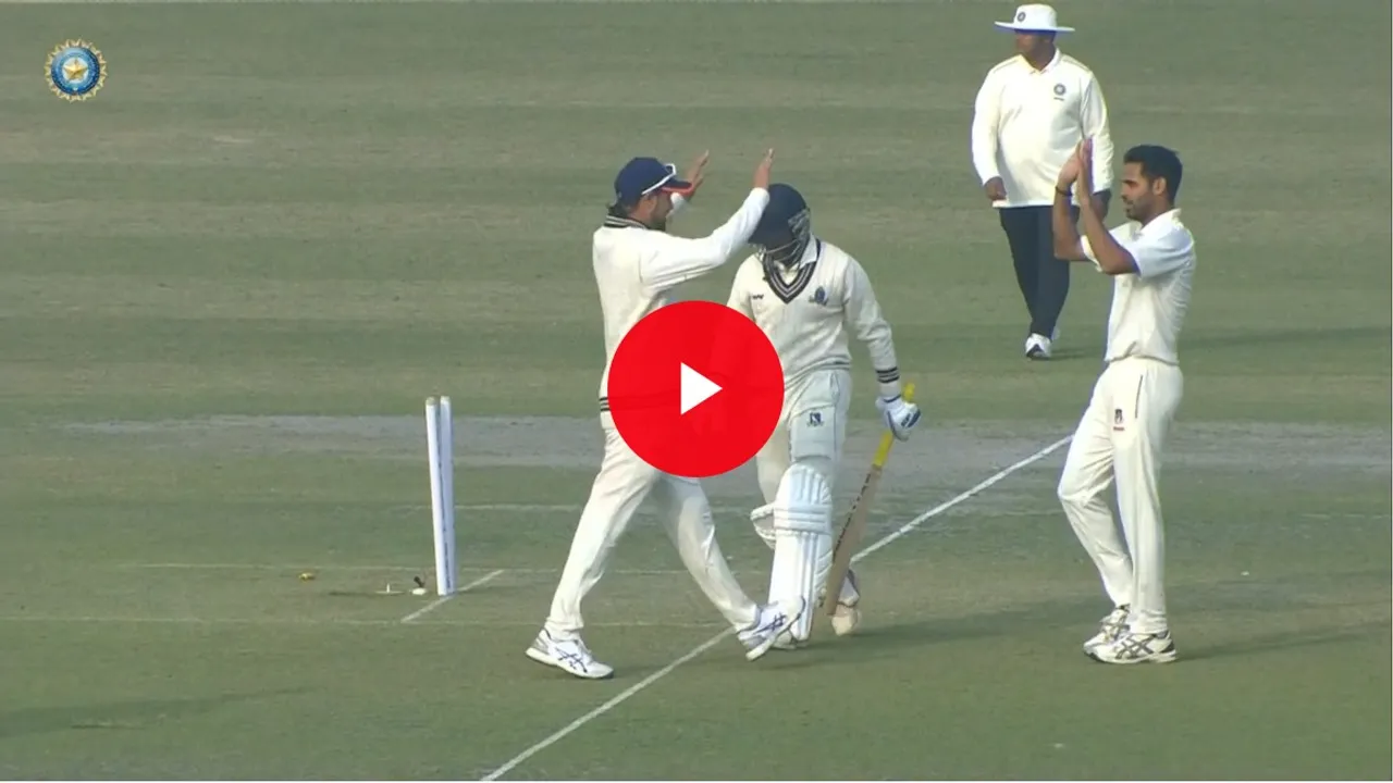 WATCH: Bhubaneshwar Kumar making a return to red-ball cricket with an 8/41 against Bengal in Ranji Trophy 2024